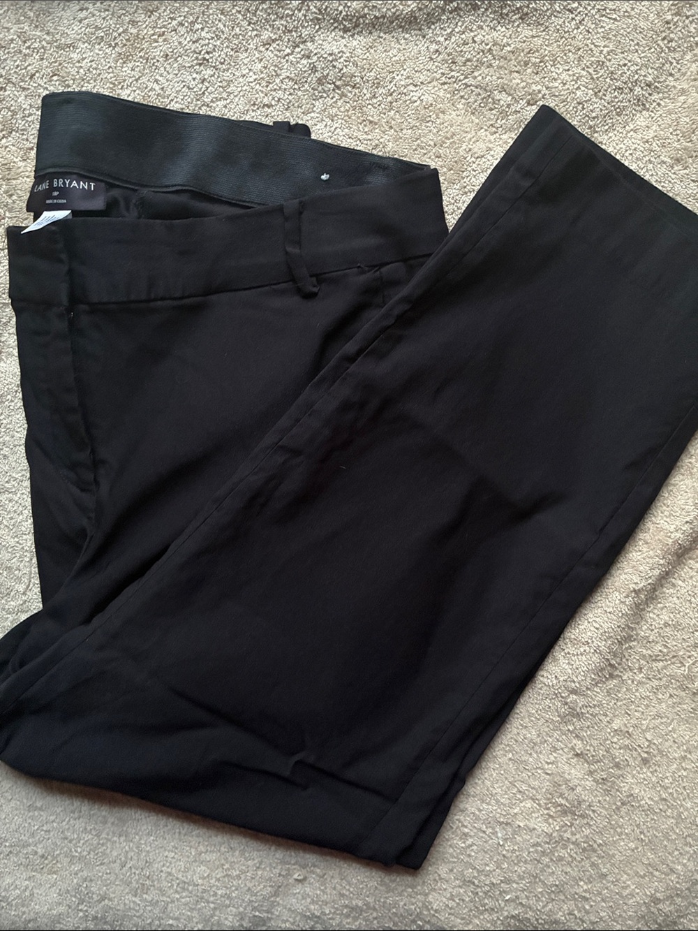Lane Bryant 18P Black Cropped Dress Pants